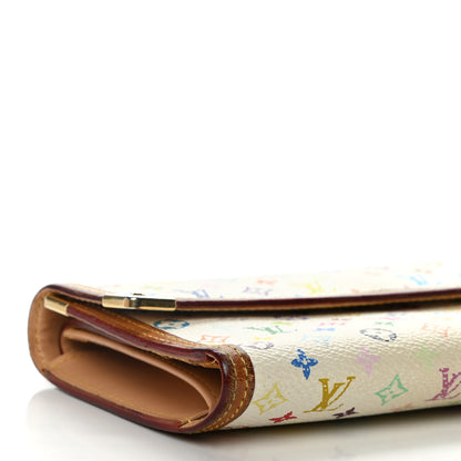 Louis Vuitton Monogram Multicolor Porte Tresor International Wallet White 9 of 19