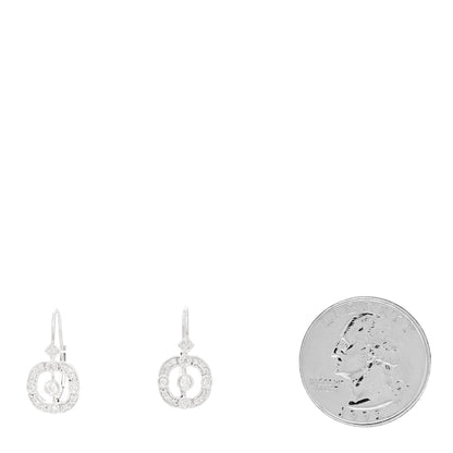 Parker & West by FASHIONPHILE 14K White Gold Diamond .30ctw Art Deco Drop Earrings 2 of 4