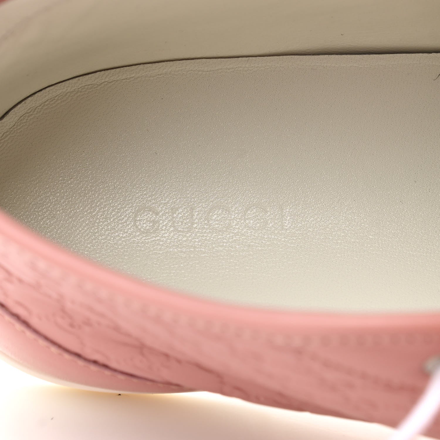 Gucci Microguccissima Womens High Top Sneakers 37.5 Soft Pink 7 of 10