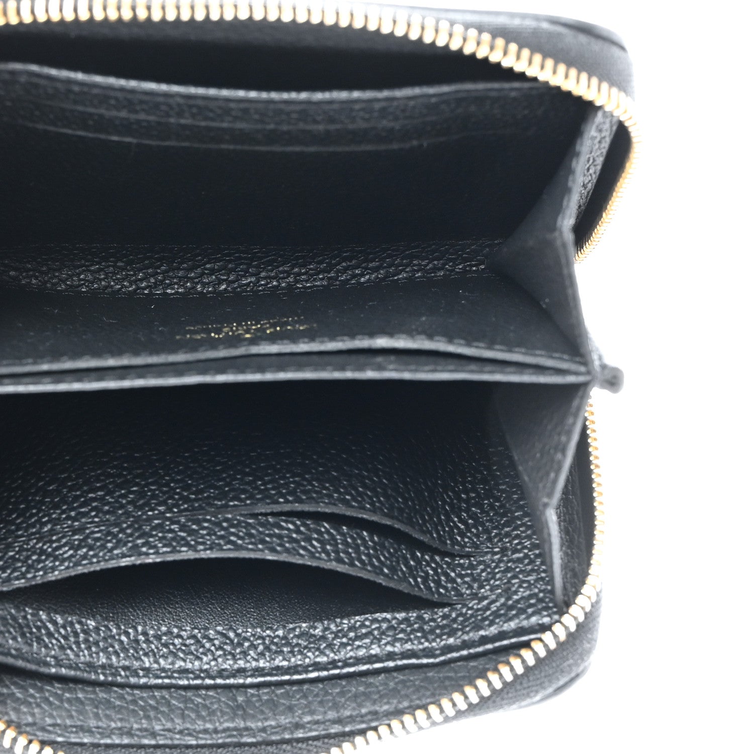 Louis Vuitton Empreinte Monogram Giant Zippy Coin Purse Black Beige 5 of 8