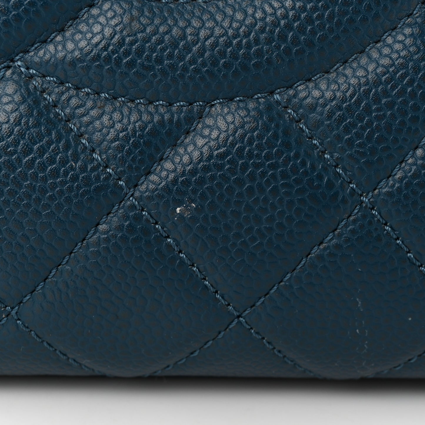Caviar Quilted Grand Shopping Tote GST Dark Blue