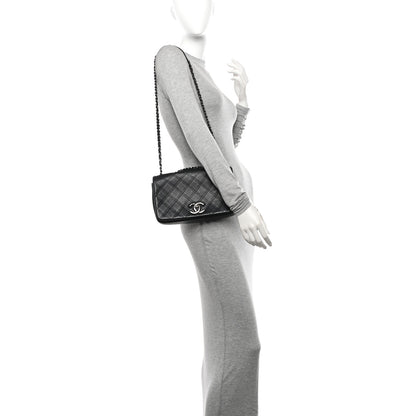 Chanel Calfskin Diamond Embossed New Chic Flap Black 3 of 10