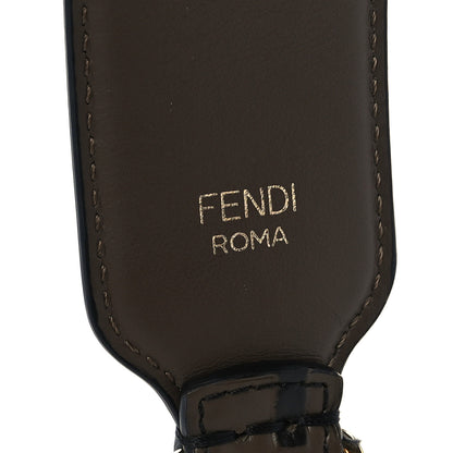 Fendi Vitello Century Bi-Color FF 1974 Embossed Strap You Maya Black 6 of 7