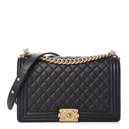 Chanel Calfskin Quilted New Medium Boy Flap Black 1 of 9