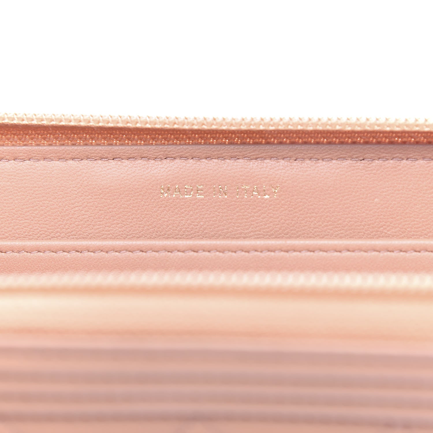 Chanel Lambskin Quilted Boy Zip Around Wallet Beige 7 of 8