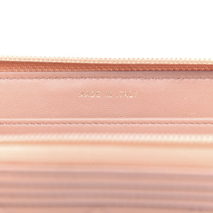 Chanel Lambskin Quilted Boy Zip Around Wallet Beige 7 of 8