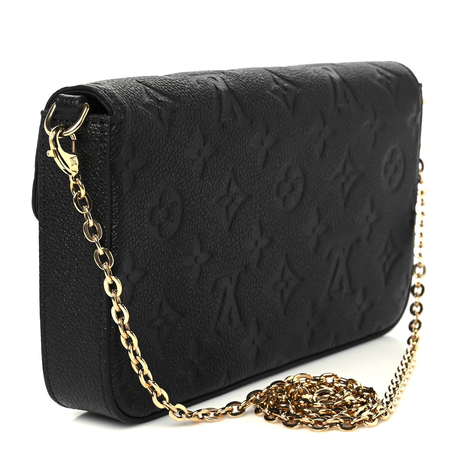 Louis Vuitton Empreinte Pochette Felicie Chain Wallet Black 4 of 15