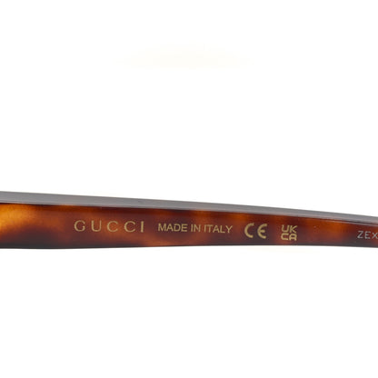 Gucci Acetate Round GG Sunglasses GG0368S Havana 5 of 7