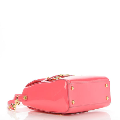 Versace Patent Small Signature Bag Pink 5 of 9