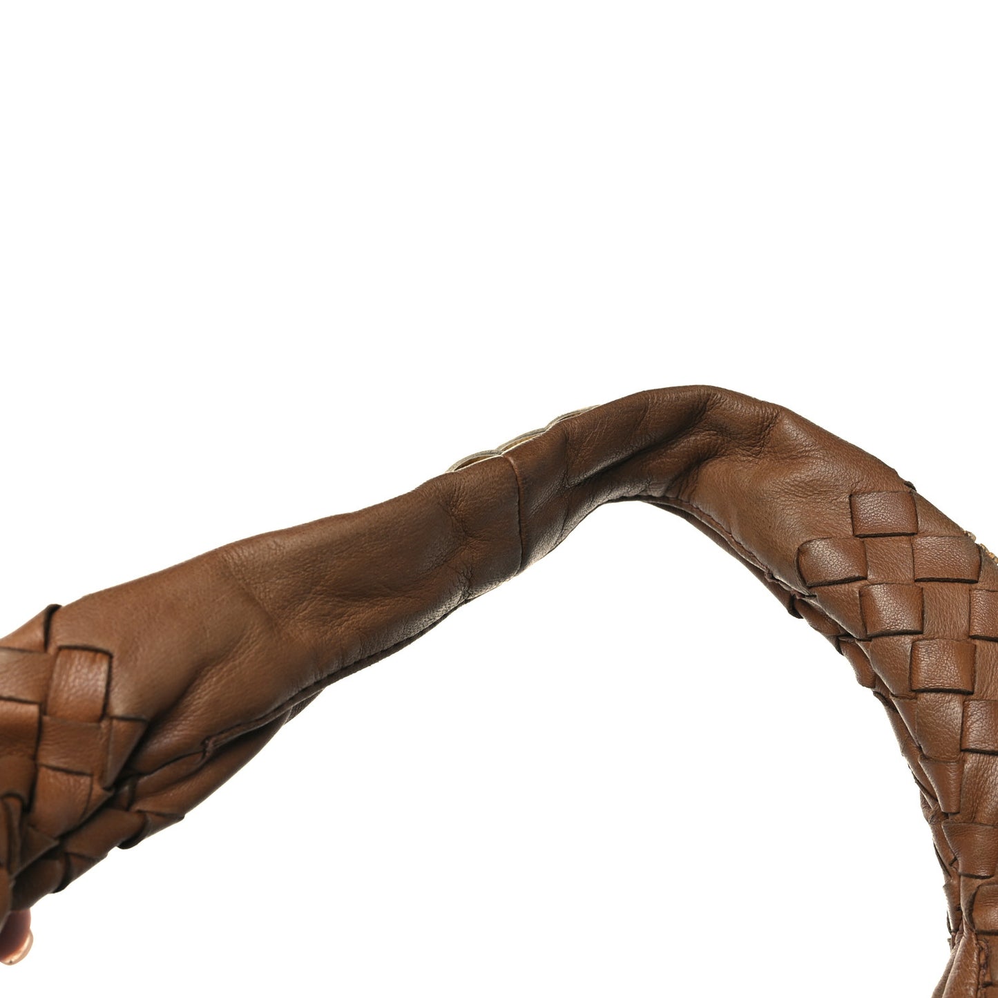 Nappa Intrecciato Medium Veneta Hobo Walnut Banane