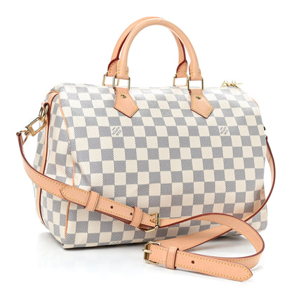 Louis Vuitton Damier Azur Speedy Bandouliere 30 3 of 10