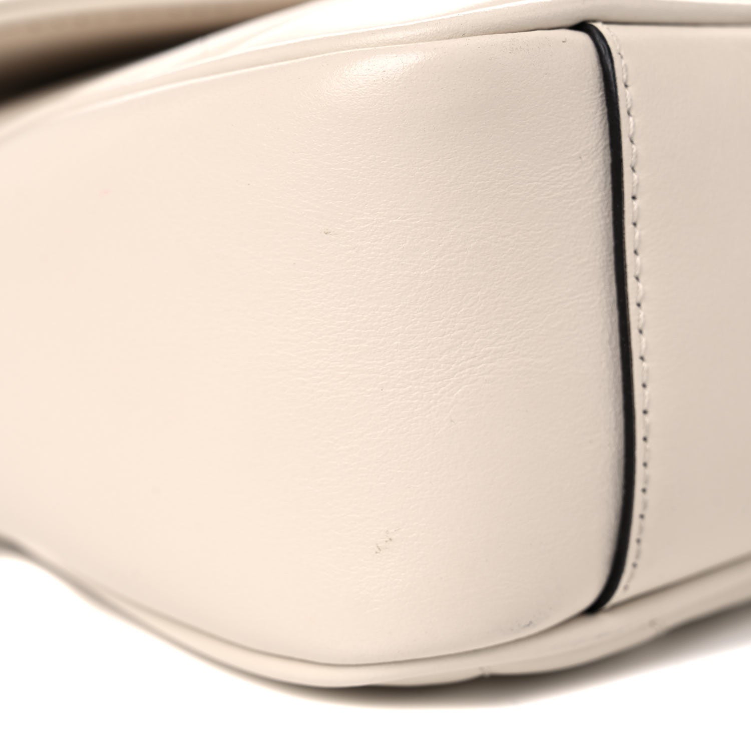 Gucci Calfskin Matelasse Small GG Marmont Shoulder Bag White 17 of 21