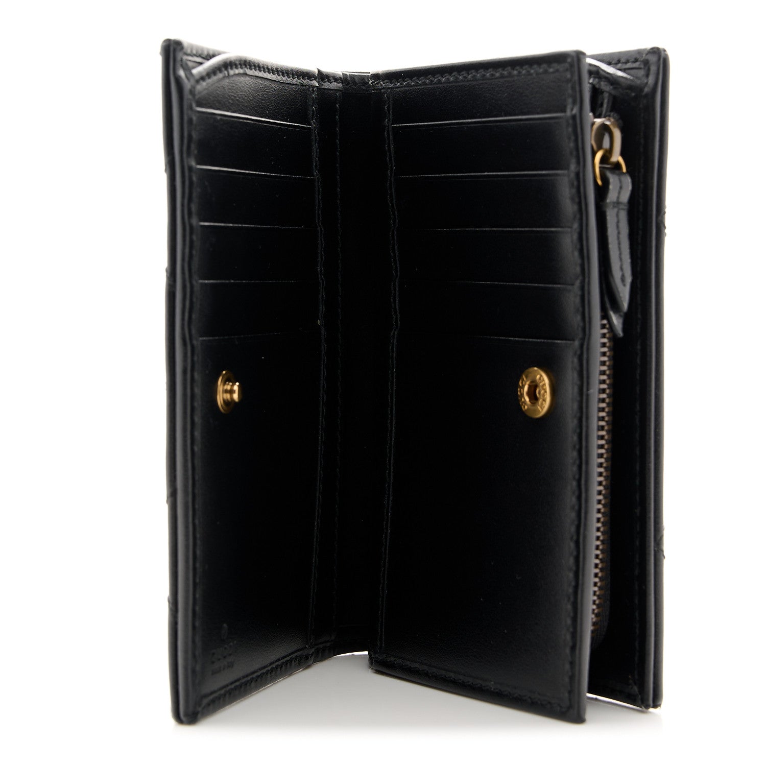 Gucci Calfskin Matelasse GG Marmont Wallet Black 5 of 10