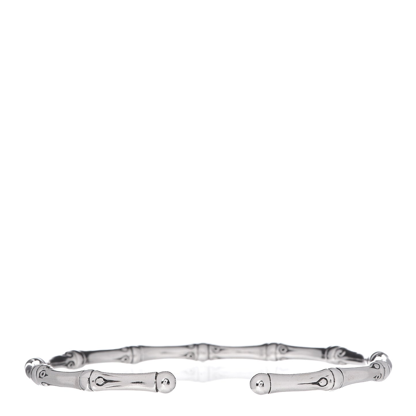 Sterling Silver 4mm Bamboo Flex Cuff Bracelet