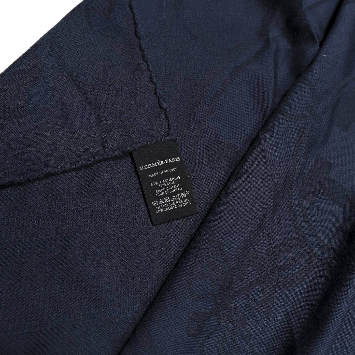 Cashmere Silk New Libris Poncho bleu de Chine