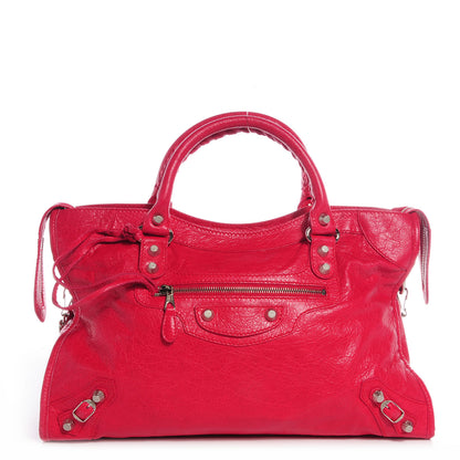 Balenciaga Agneau Giant 12 Silver Hardware City Rose Thulian 1 of 9