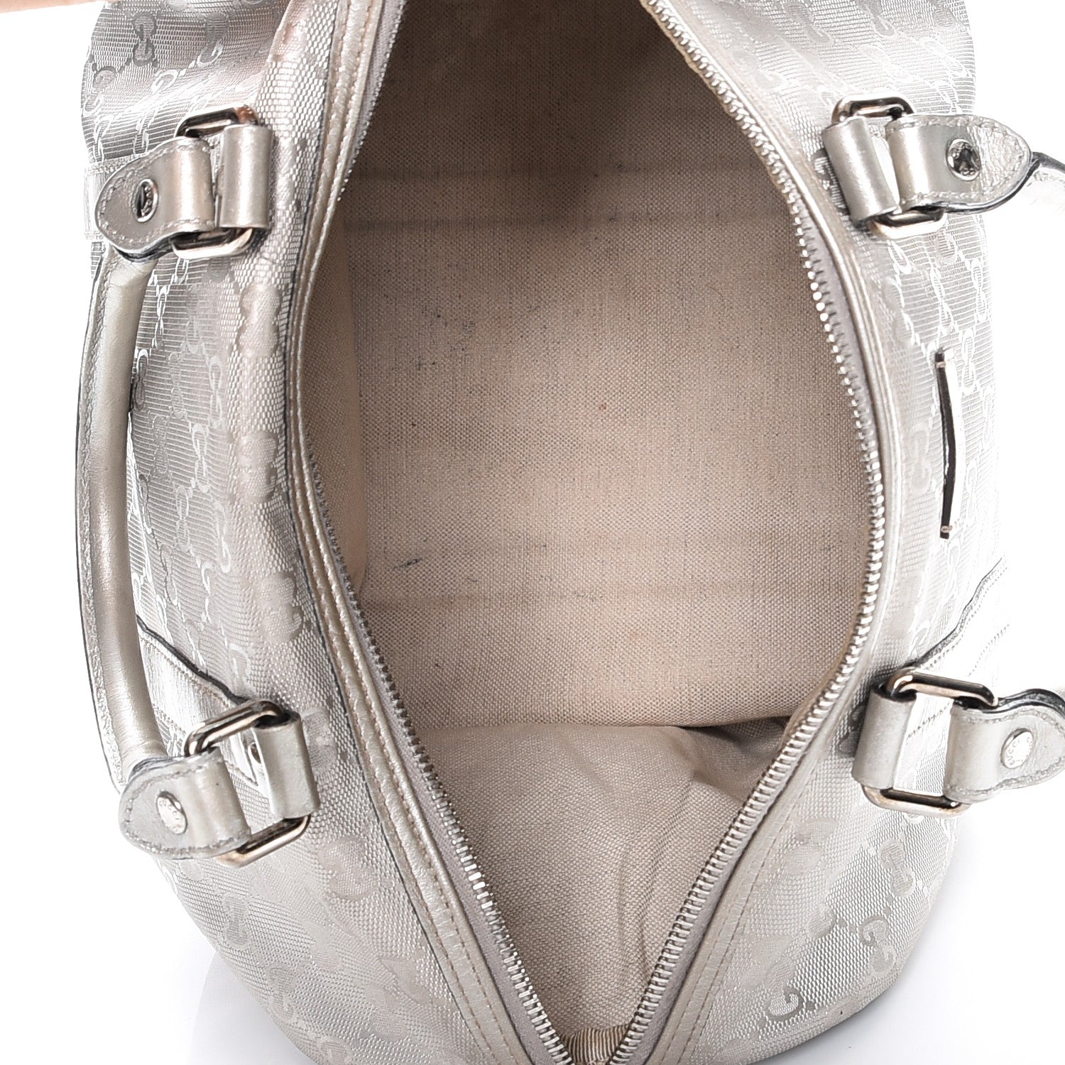 Gucci Imprime Monogram Medium Joy Boston Silver 5 of 12