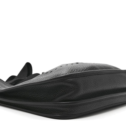 Hermes Taurillon Clemence Evelyne III PM Black 9 of 11