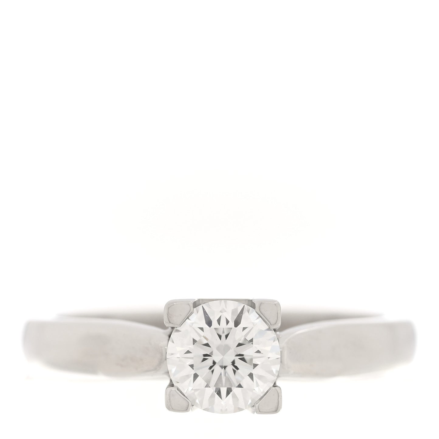 Platinum Diamond .50ct HW Logo Engagement Ring 48 4.5