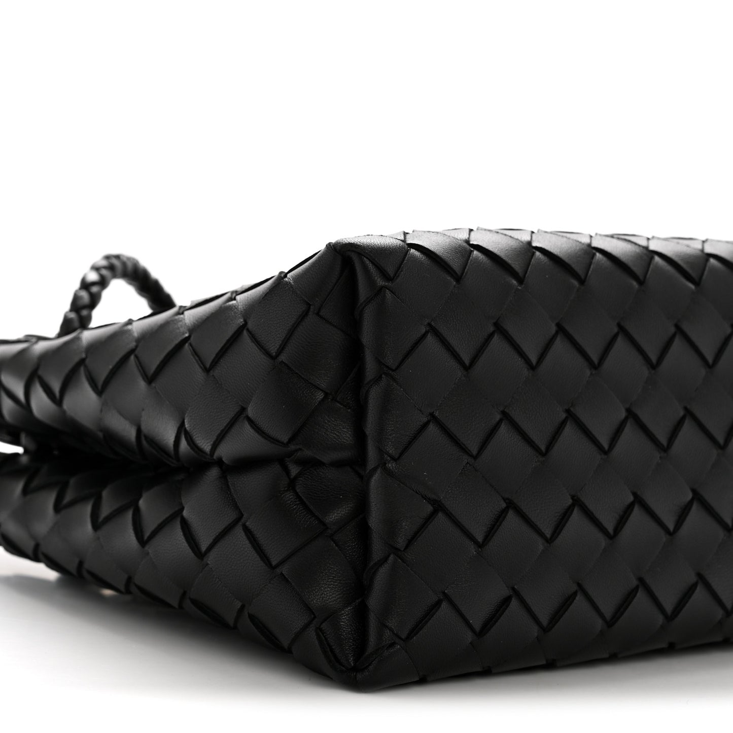 Nappa Intrecciato Small Andiamo Shoulder Bag Black