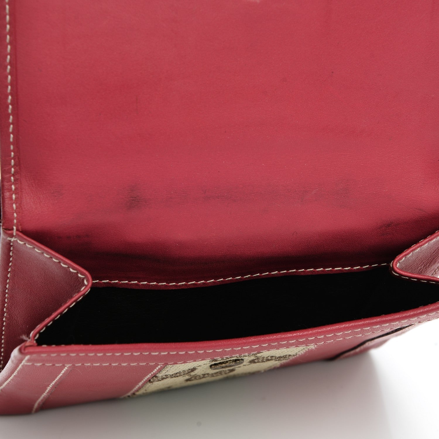 Gucci Calfskin Monogram Compact Wallet Pink 9 of 9
