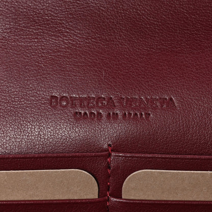Bottega Veneta Nappa Intrecciato Flap Bag Burgundy 6 of 8