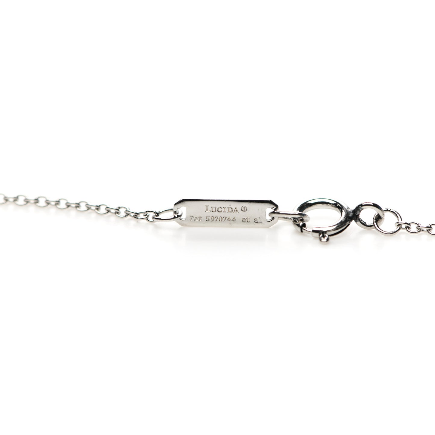 Platinum Diamond .12ct Lucida Pendant Necklace