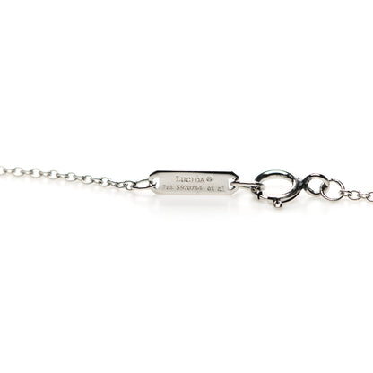 Tiffany Platinum Diamond .12ct Lucida Pendant Necklace 5 of 5