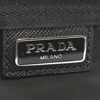 Prada Re-Nylon Saffiano Vela Necessaire Flat Pouch Black 6 of 9