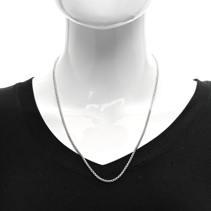 David Yurman Sterling Silver 2.7mm Small Box Chain Necklace 22" 2 of 4