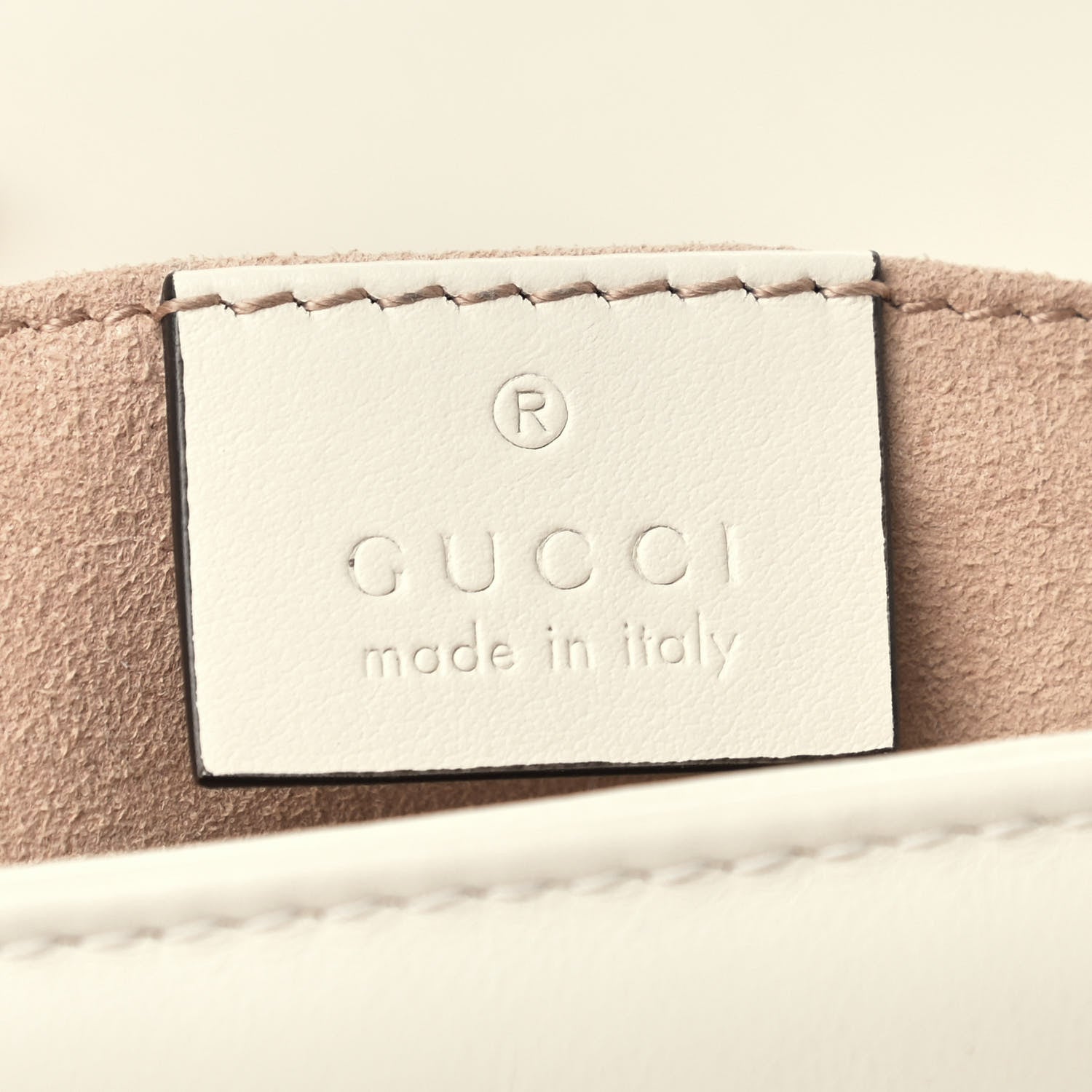 Gucci Calfskin Matelasse Mini GG Marmont Shoulder Bag White 6 of 11