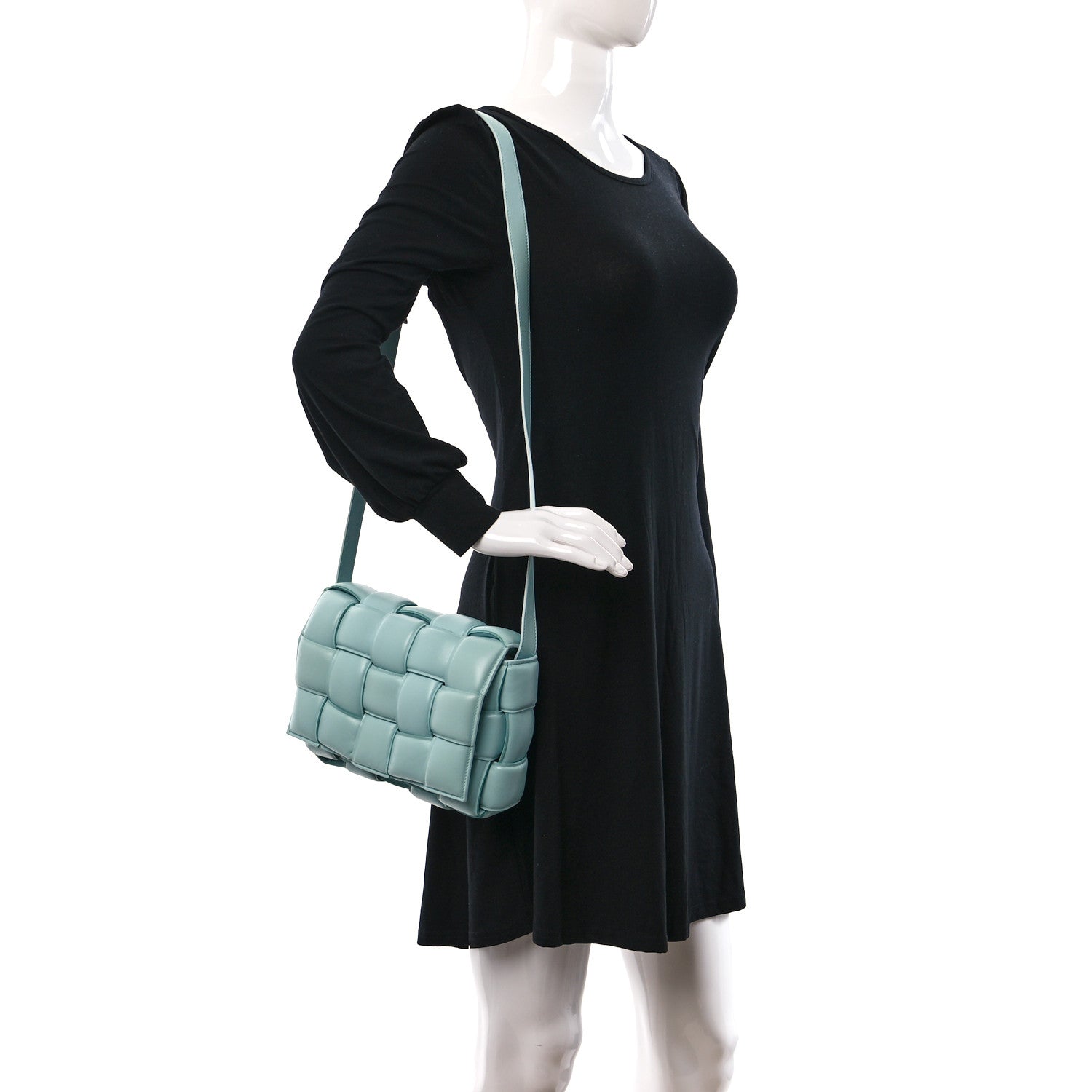 Bottega Veneta Nappa Maxi Intreccio Padded Cassette Crossbody Bag Spearmint 2 of 14
