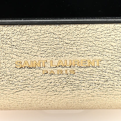 Saint Laurent Metallic Calfskin Paris Airpods Pro Holder Gold 6 of 6