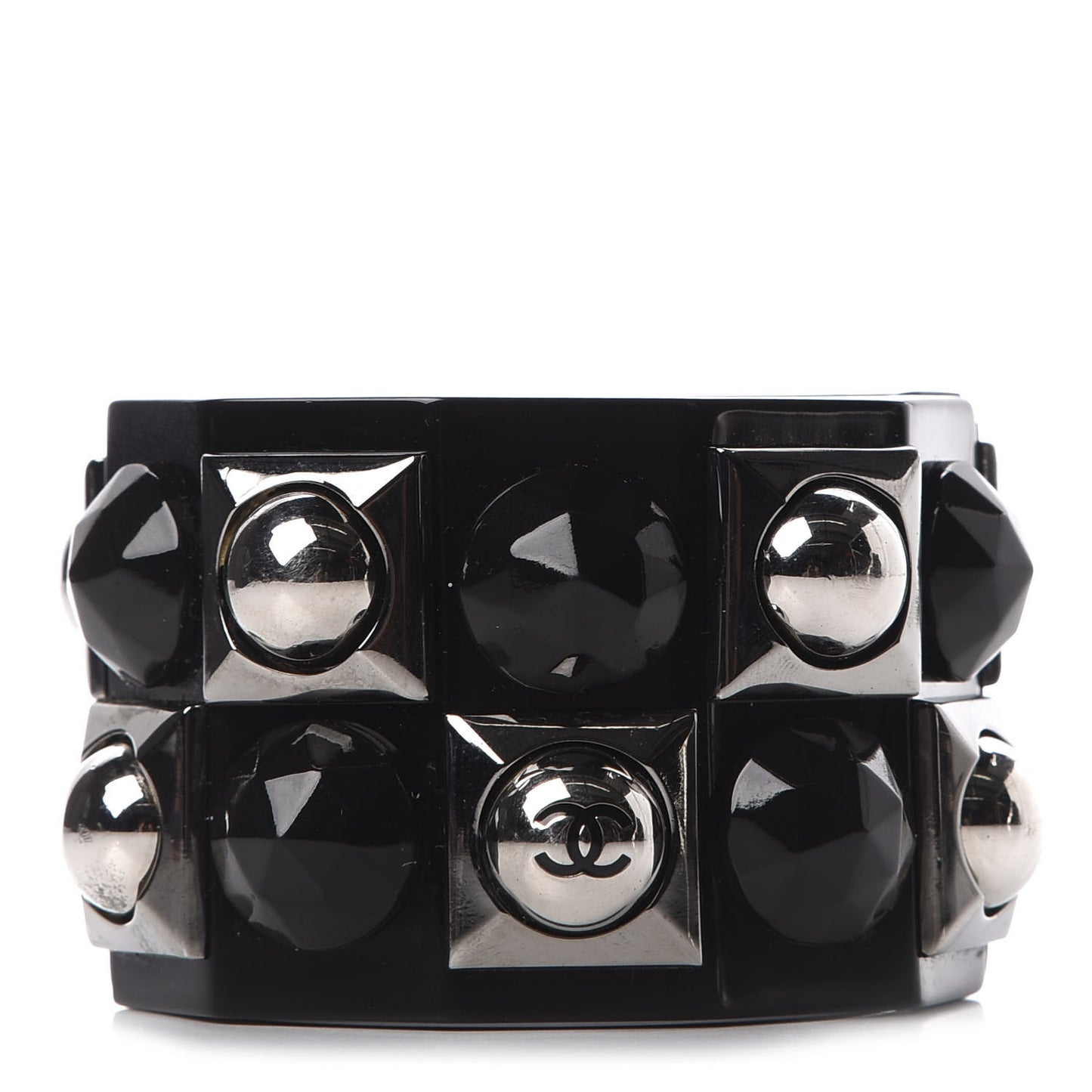 Resin Studded CC Cuff Black