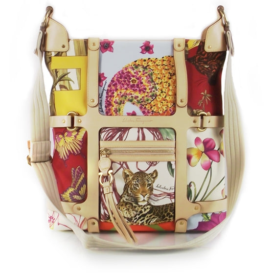 FASHIONPHILE SALVATOREFERRAGAMOCanvasSummerJungleTote 1 of 12