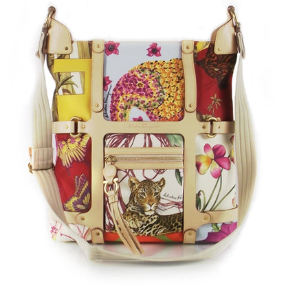 FASHIONPHILE SALVATOREFERRAGAMOCanvasSummerJungleTote 1 of 12
