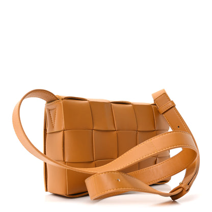 Bottega Veneta Lambskin Maxi Intrecciato Small Cassette Crossbody Bag Clay 3 of 10