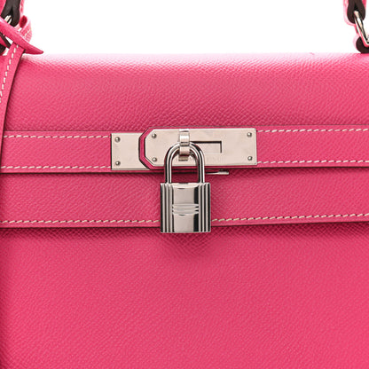 Hermes Epsom Kelly Sellier 32 Rose Tyrien 8 of 12