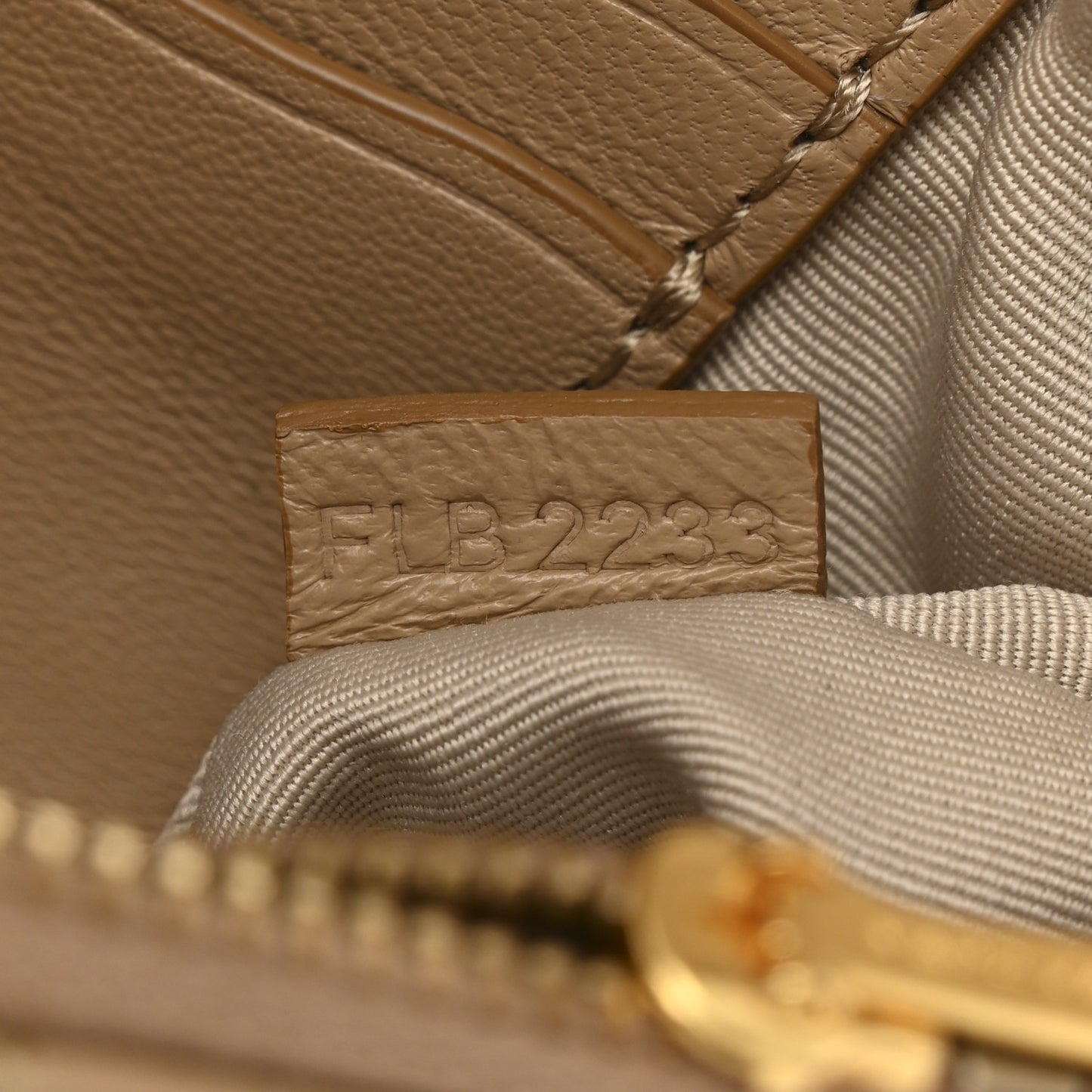 Lambskin Quilted J Marc Mini Shoulder Bag Camel