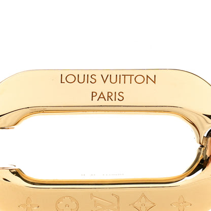 Louis Vuitton LV Edge Hoop Earrings MM Gold 3 of 5