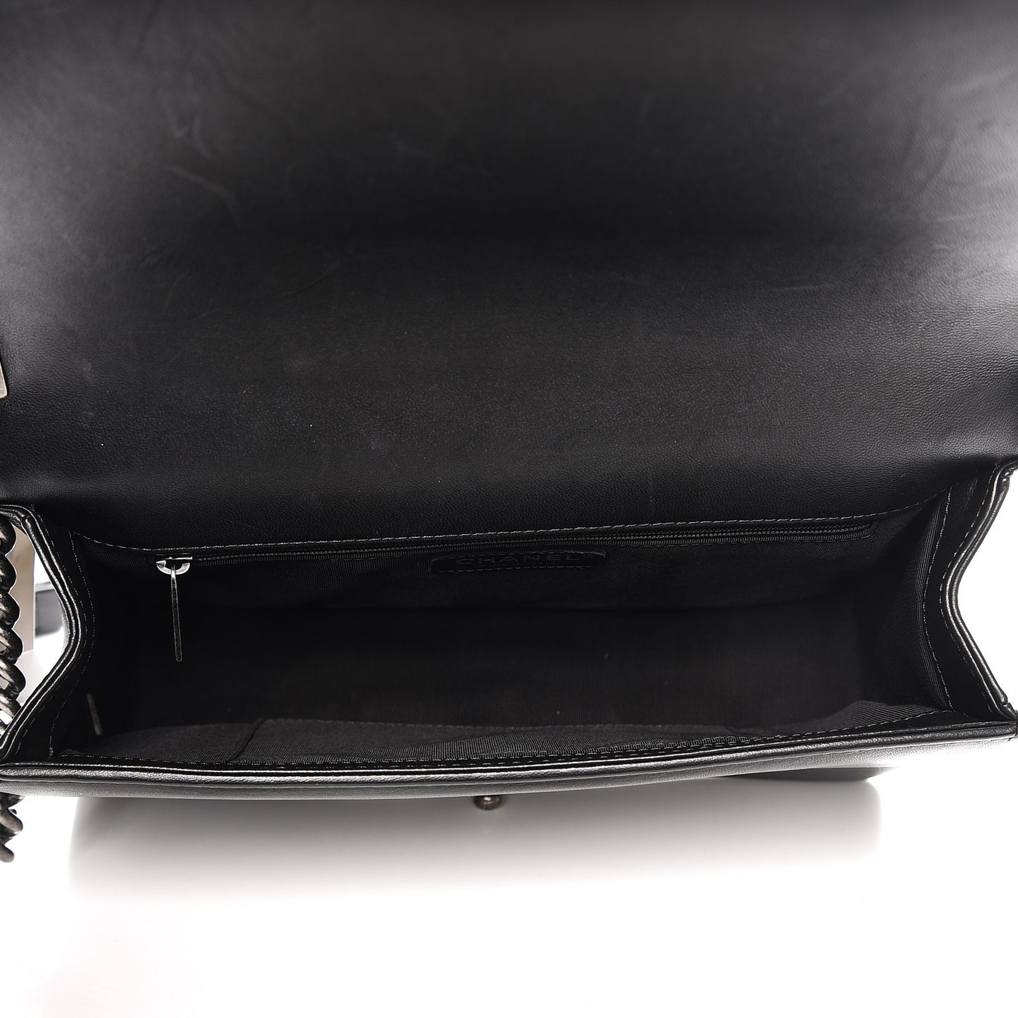 Lambskin Quilted New Medium Boy Flap Black