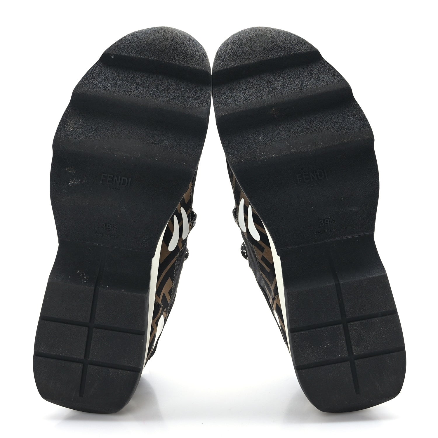 Fendi Technical Mesh Lycra FFreedom Patchwork Sneakers 39.5 Black Tobacco 5 of 8