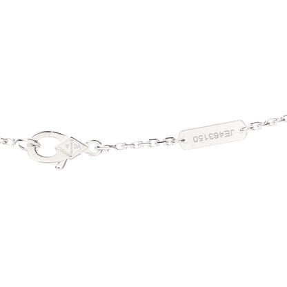 Van Cleef & Arpels 18K White Gold Mother of Pearl Vintage Alhambra Pendant Necklace 4 of 7