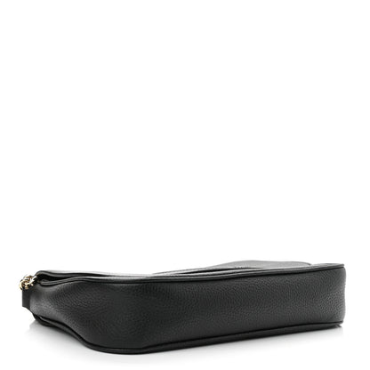 Gucci Pebbled Calfskin Medium Soho Flap Crossbody Black 4 of 10