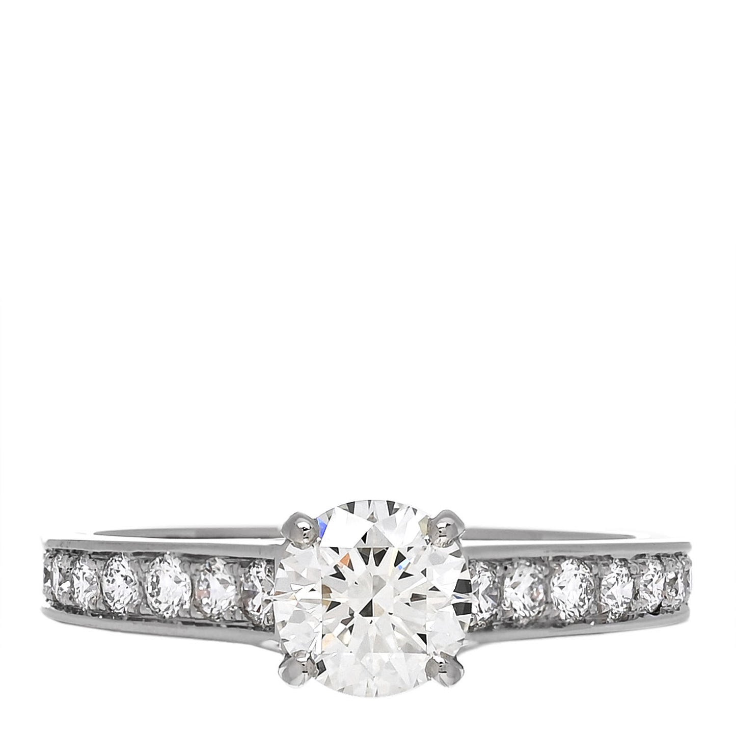 Platinum Diamond .80ct Solitaire 1895 Engagement Ring 51 5.75