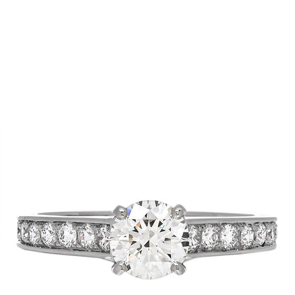 Cartier Platinum Diamond .80ct Solitaire 1895 Engagement Ring 51 5.75 1 of 5