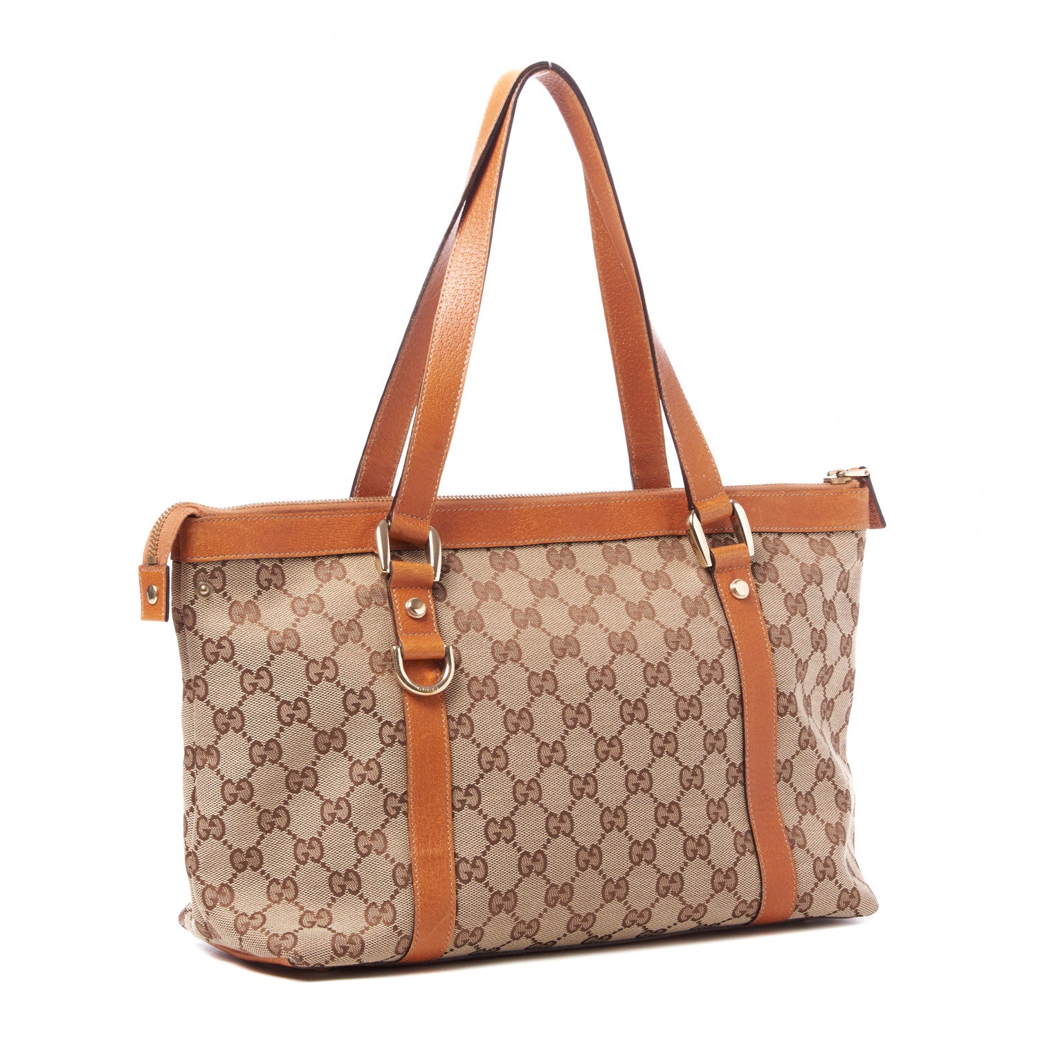 Gucci Monogram Medium Abbey Tote Tan 2 of 8