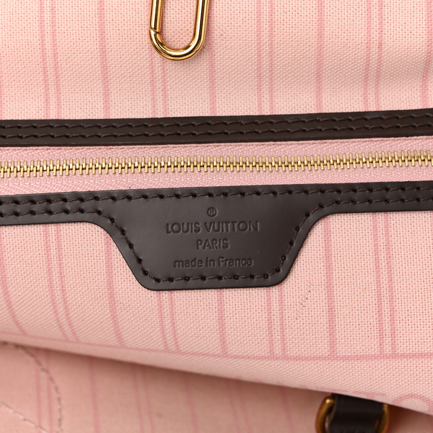 Louis Vuitton Damier Ebene Neo Neverfull MM Rose Ballerine 7 of 12
