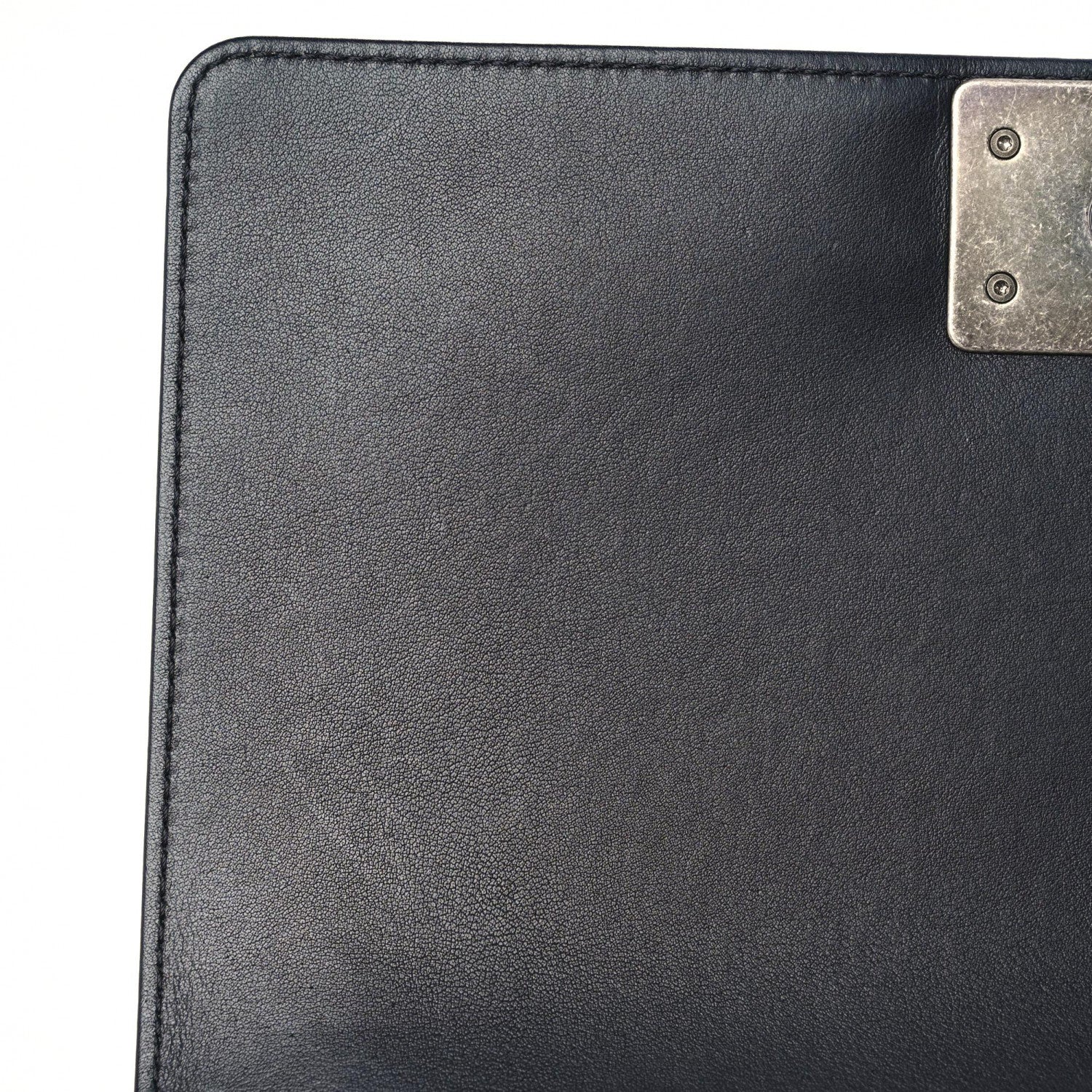 Chanel Lambskin Pleated Medium Boy Flap Black 10 of 18