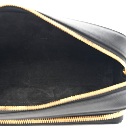 Christian Dior Grained Calfskin Caro Double Pouch Black 5 of 10